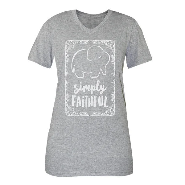 Men's short-sleeve airy high-performance top-Simply Faithful By Simply Southern Elephant Logo T-Shirt