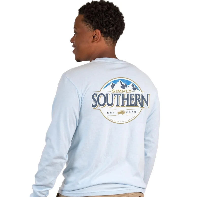 Men's short-sleeve classic muted sustainable recycled shirt-SALE Simply Southern Mountains Unisex Comfort Colors Long Sleeve T-Shirt