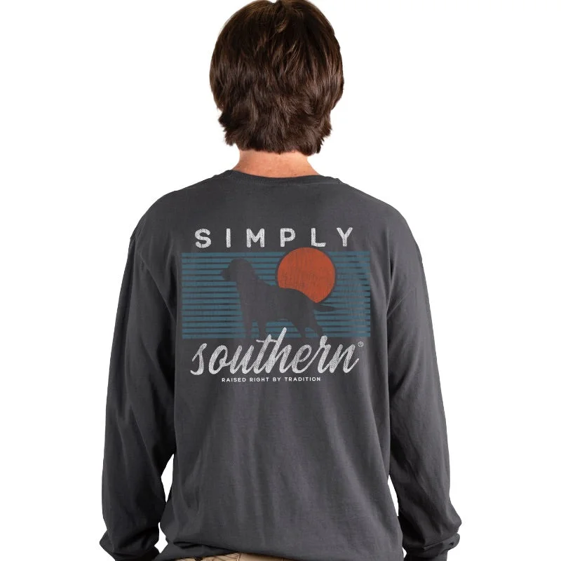 Men's short-sleeve fresh modern rugged rust shirt-SALE Simply Southern Sunset Unisex Comfort Colors Long Sleeve T-Shirt