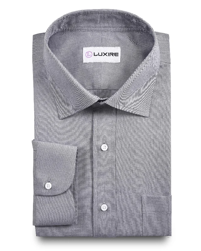 Slate Grey Oxford Dress Shirt