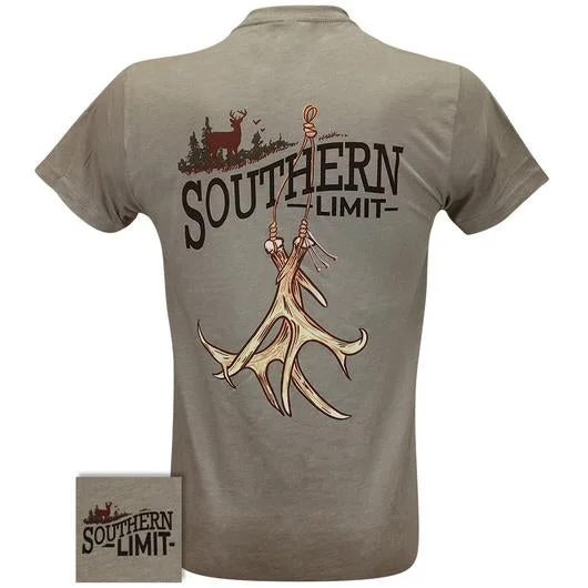 Men's short-sleeve subtle classic olive top-Southern Limits Antler Deer Rattle Unisex T-Shirt