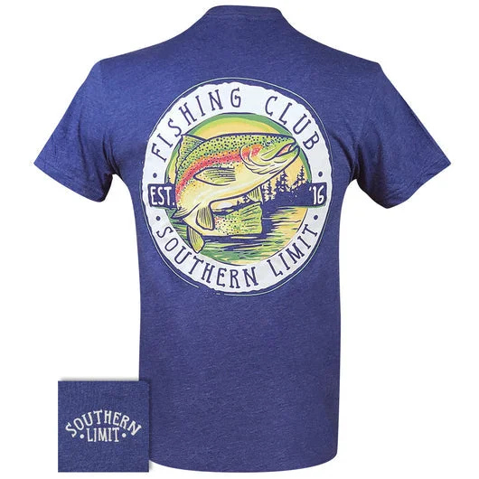 Men's short-sleeve sturdy low-cost tee-Southern Limits Fishing Club Circle Unisex T-Shirt