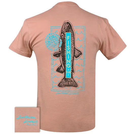 Men's short-sleeve plush Henley tee-Southern Limits Fishing Club Trout Unisex T-Shirt