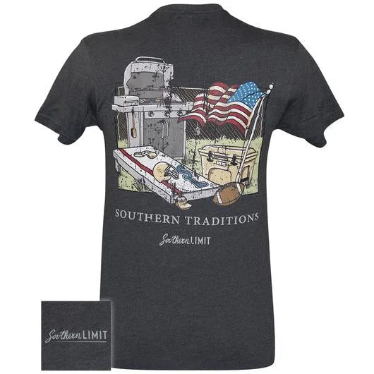 Men's short-sleeve bold snowboarding tee-Southern Limits Tailgate Traditions Unisex T-Shirt