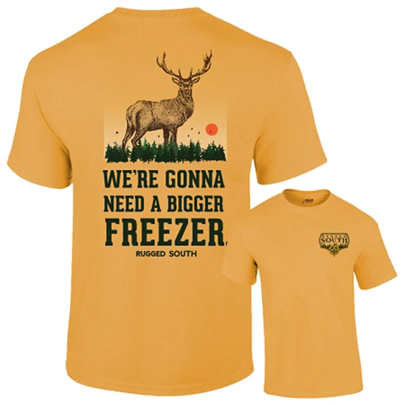 Men's short-sleeve cool rugged breathable UV-protective tee-Southernology Rugged South Bigger Freezer Deer Comfort Colors Unisex T-Shirt