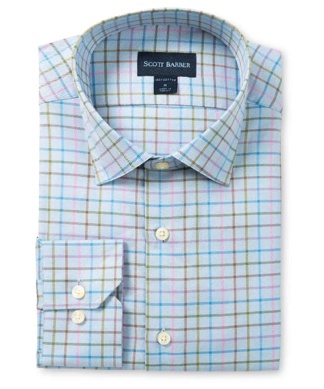 Stretch Classic Plaid, Sky