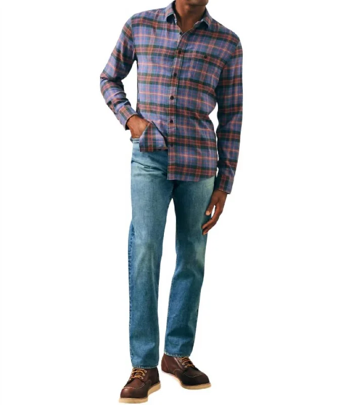 Super Brushed Flannel Shirt In Trestle Tree Plaid