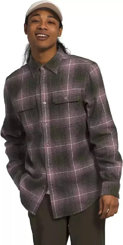 The North Face Arroyo NF0A4QPJOZ5 Shirts Men Fawn Gray Flannel Button Up SGN1384