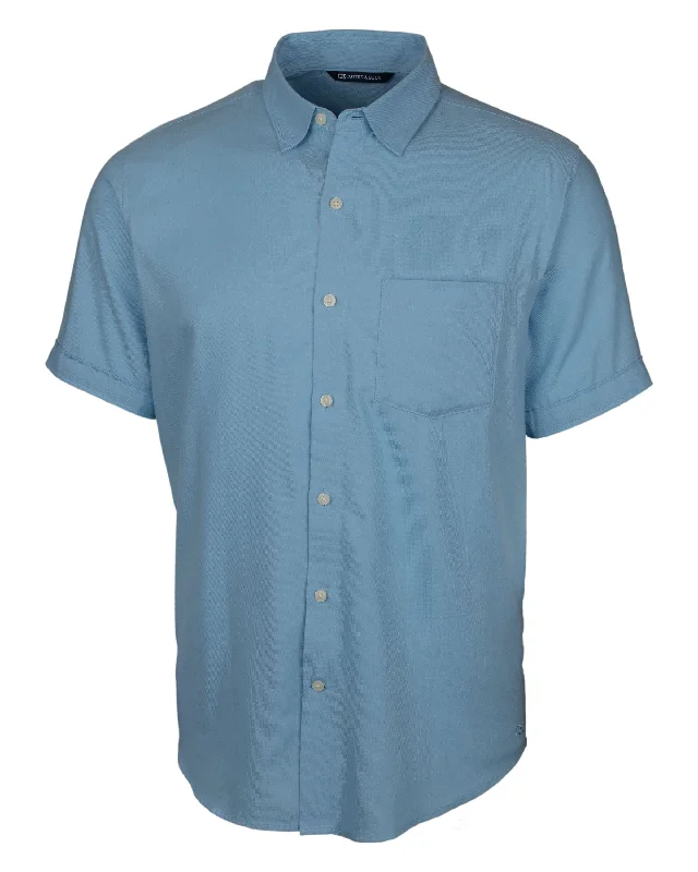 Cutter & Buck Men's Windward Twill Short Sleeve Shirt