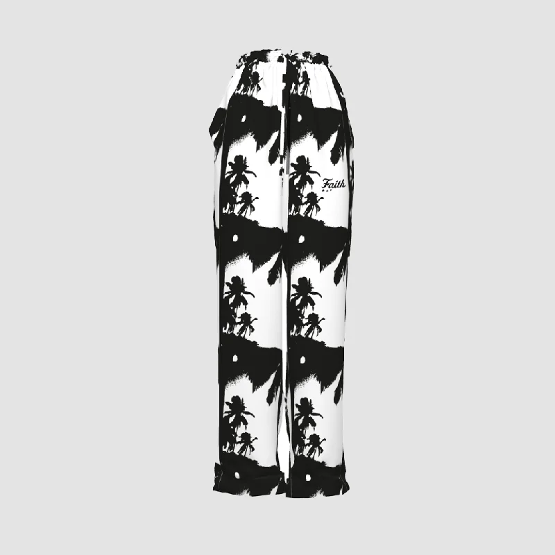 men's straight leg flat-front navy pants-PALM TREE PANTS