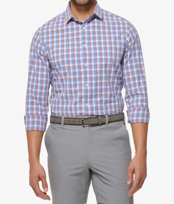 Leeward Dress Shirt In Provence Multi Plaid