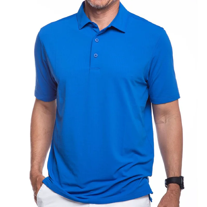 Men's short-sleeve vibrant urban gold top-IBKUL Mens Polo Shirt - Royal