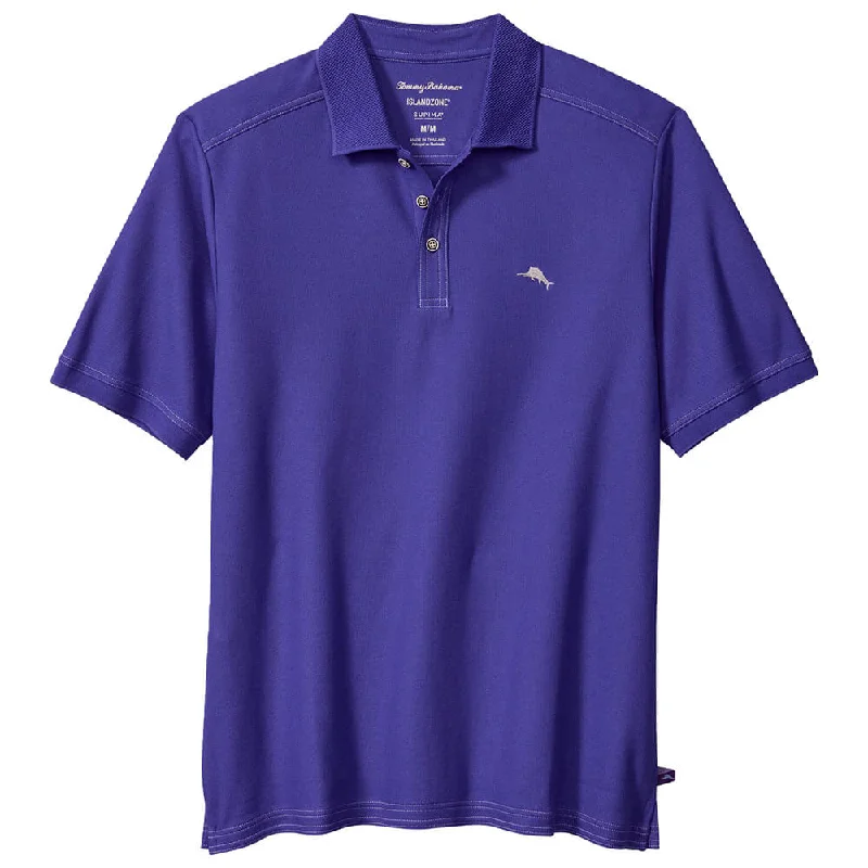 Men's short-sleeve neutral smooth silk tee-Tommy Bahama IslandZone Emfielder 2.0 Polo Shirt - Sapphire Night